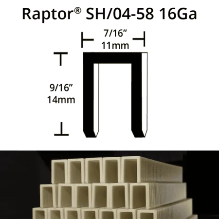 Raptor SH04-58 Composite Plastic Staples