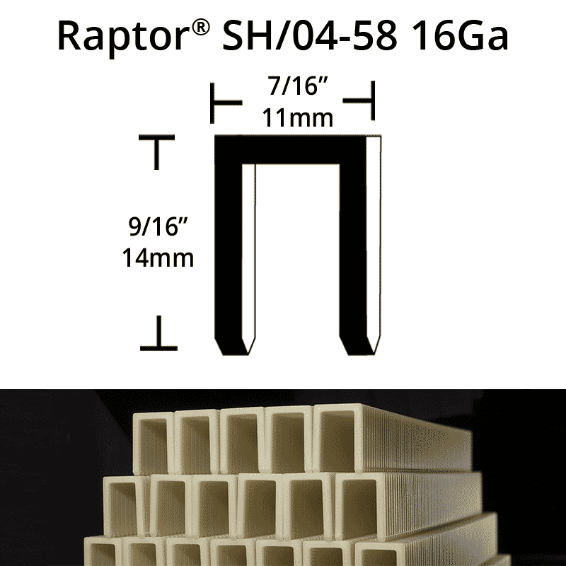 Raptor SH04-58 Composite Plastic Staples