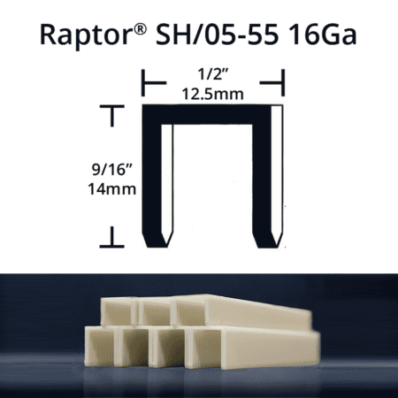 Raptor SH05-55 composite plastic staples