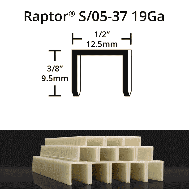 Raptor S05-37 composite plastic staples