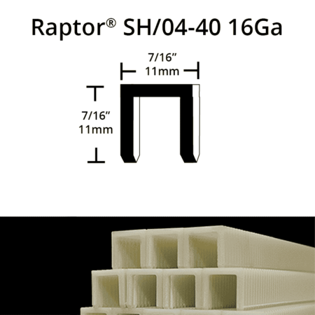 Raptor SH04-40 composite plastic staples